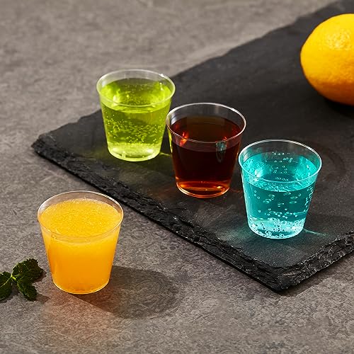 JOLLY PARTY 2oz Disposable Plastic Shot Glasses - Pack of 500, Clear