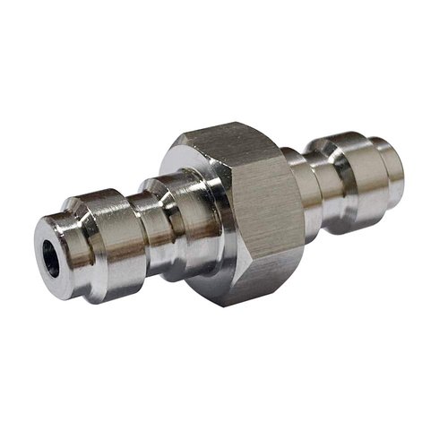 HMKUGO Double Male Quick-Disconnect Coupling Adapter, Stainless Steel Air Fill Station Tool Fittings, Universal Double Male Fill Nipple for PCP Foster Paintball Airsoft Air Gun Tool