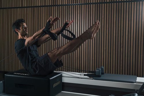 Pilates Sitting Box for Pilates Reformer by SEWD - Pilates Equipment for Home Gym and Professional Studio Use, Pilates Reformer Accessory for Pilates Exercises