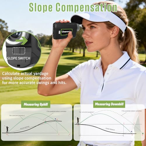 Laser Golf Rangefinder with Slope Switch and 1300 Yards Distance
