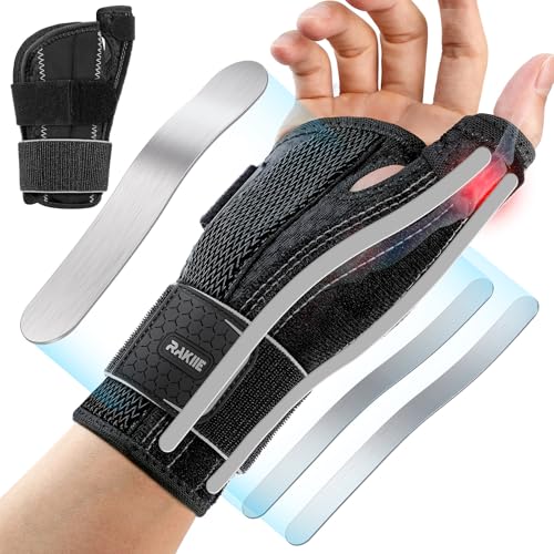 Thumb Brace Wrist Support Right Hand S/M Gray - Support & Pain Relief
