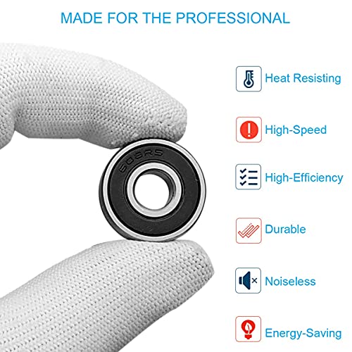 24 PCS Deep Groove Ball Bearings 8x22x7mm Rubber Sealed for Skateboards & Inline Skates - Variation of THIS listing