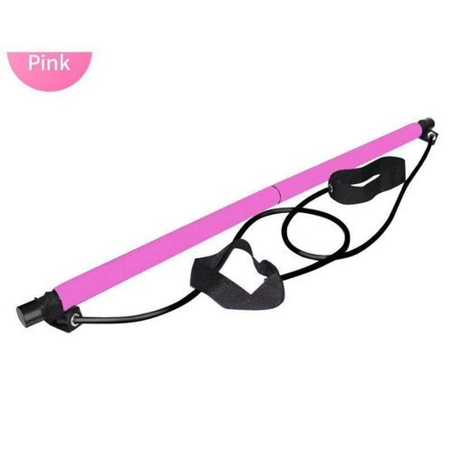 Yoga Fitness Equipment Women's Home Pilates Bar! Foot Pedal Puller + Elastic Rope, Puller Elastic Band Two-in-One! Home Pilates Bar, Multi-Function Pull Rope + Pilates Bar