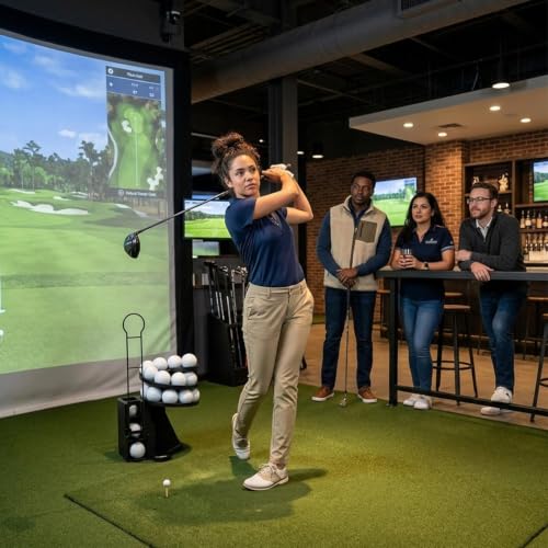 Portable Automatic Golf Ball Dispenser & Tee-Up Machine for Practice
