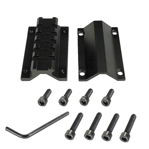 Yatrouys Scope Barrel Clamp Mount Adapter with Weaver Picatinny Rail 5 Slots