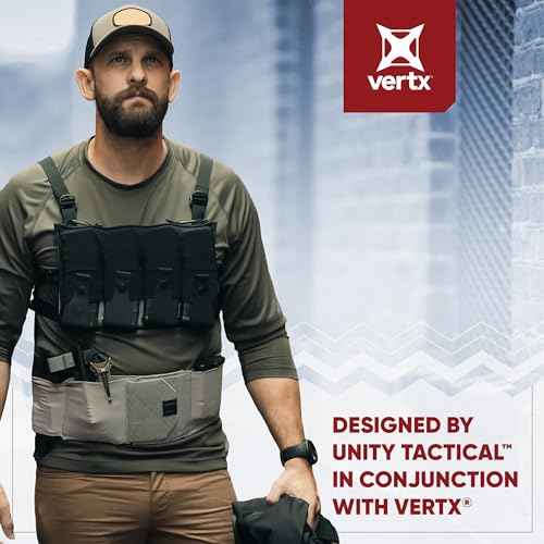 Vertx Mens Clutch Unity Tactical Belt, Modular Mission Belts for Men, Gun Holster Radio Mag Pouch for CCW Concealed Carry