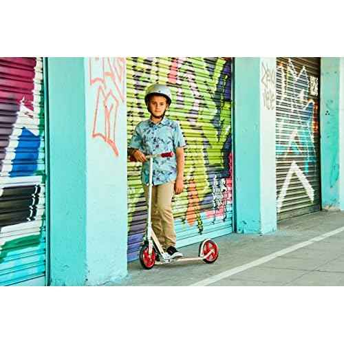 Razor A5 Lux Kick Scooter for Kids Ages 8+ - 8" Urethane Wheels, Anodized Finish Featuring Bold Colors and Graphics, for Riders up to 220 lbs
