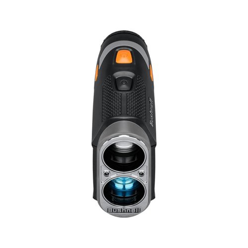 Bushnell Golf Tour V6 Laser Rangefinder Patriot Pack | PinSeeker, Magnetic Mount, 6X Magnification, 1300 Yard Range, 3D Flyovers in App, LCD Display, Signature Series Golf Towel Bundle