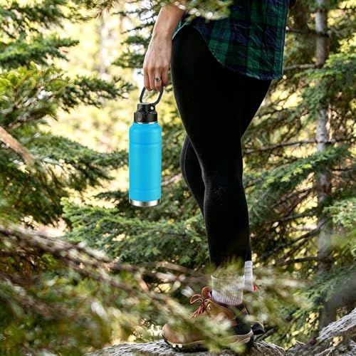 Auto Spout Lid for Bubba Trailblazer 24 32 40 oz & Bubba Flo Kids 16 oz Water Bottles - Replacement Cap (2 pcs) - Variation 2