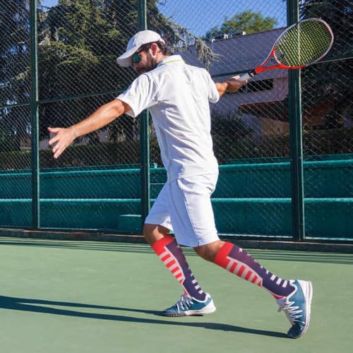American Flag Compression Socks - Patriotic Knee High Socks for Men & Women