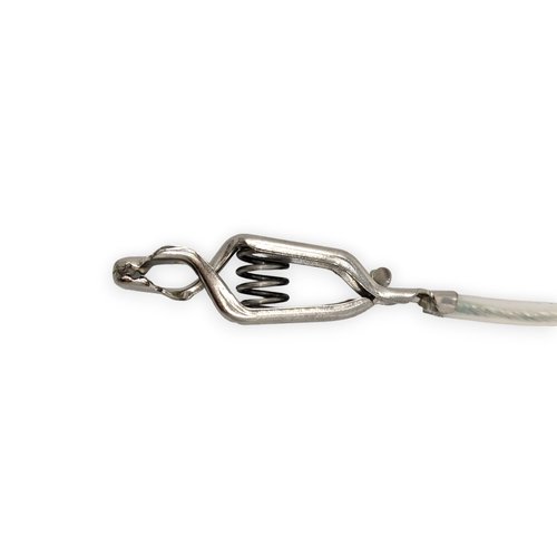 Fencing Club Fencing Foil/Saber Mask Cord, Elite Series, Head Wire Clamp Clip, Clear Wire, Competition Approved (2 Pack)