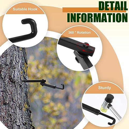 Sadnyy 13-Inch Tree Stand Bow Hanger Set - Black, 3 Pack Hunting Accessories