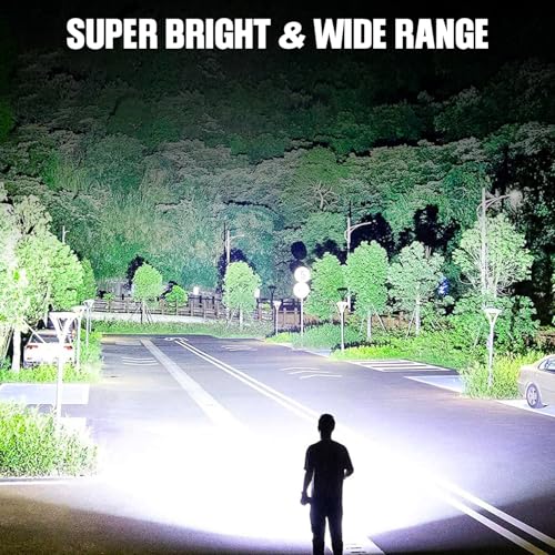 Rechargeable LED Flashlight 99,000 Lumens Waterproof Handheld Camping & Hiking Light