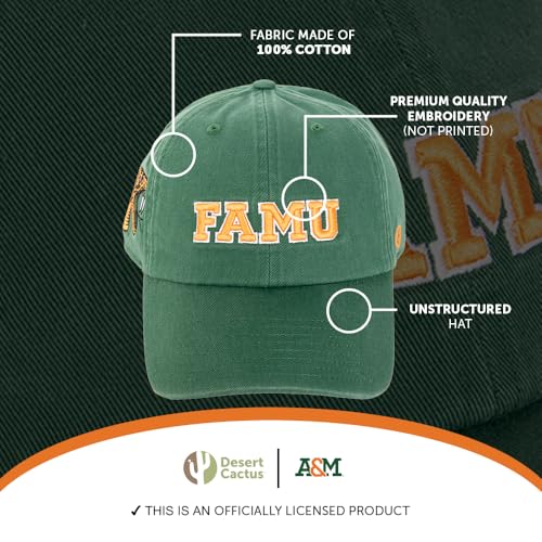 Florida A&M University Rattlers Embroidered Baseball Hat - Adjustable Cap