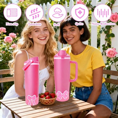 Hot Pink Neon Silicone Boot for Owala FreeSip Sway 30oz & 40oz - 3 Pack