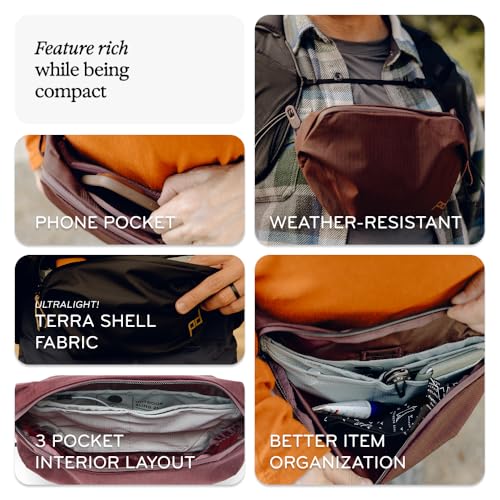 Outdoor Sling Bag 2L for Camera & Essentials - Cloud / Padded Adjustable Strap