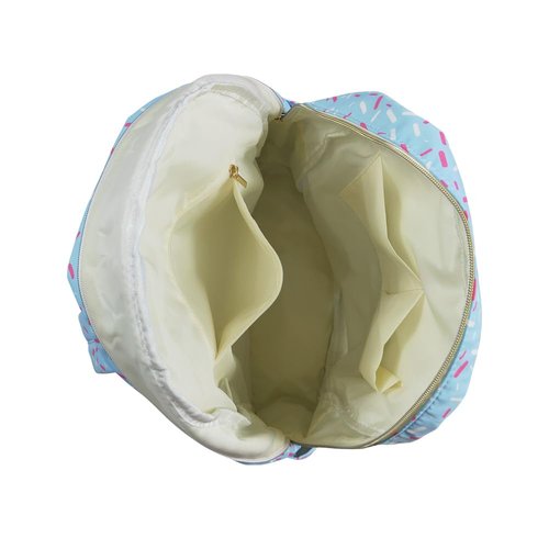 AUPYOOAUP BA0297 blue splatter ice cream drip backpack bag