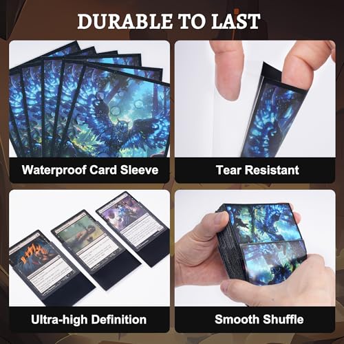 Kabinka MTG Card Sleeves - Frosted Owl Design, Standard Size Pack of 100