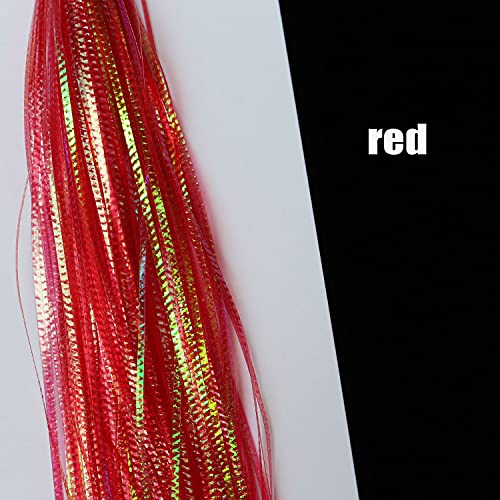 Fly Tying Flash Material Set - 5 Colors Lateral Scale Tinsel for Streamers
