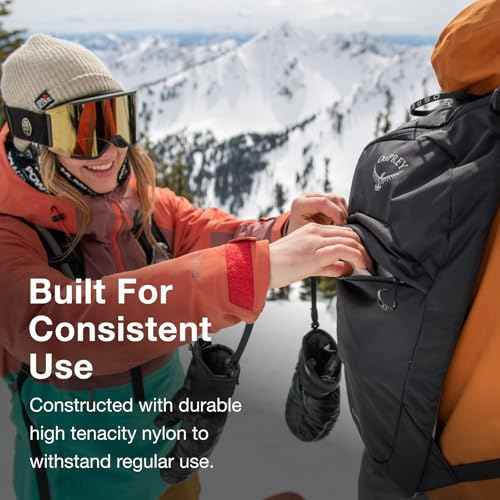 Osprey Glade 5L Ski and Snowboard Backpack with Hydraulics Water Reservoir, Black