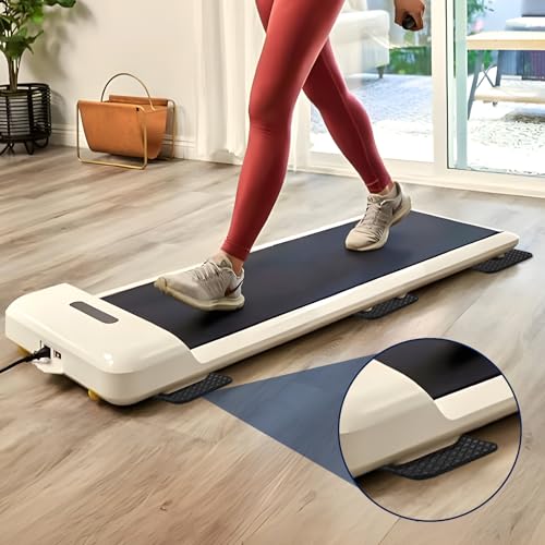 TOBWOLF 6PCS Treadmill Mat Pads - Non-Slip Anti-Vibration, 5MM Square