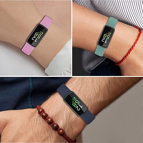 8-Pack Compatible Soft Silicone Watch Bands for Fitbit Inspire 3 – Replacement Sport Straps for Women & Men