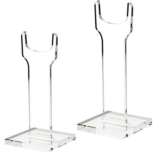 LITAITAI 1Pack Rifle, Long Gun Display Stand,Clear Acrylic Gun Presentation Stands,Shotgun Holder,Hunting Gun Display Rack (6&8 in)