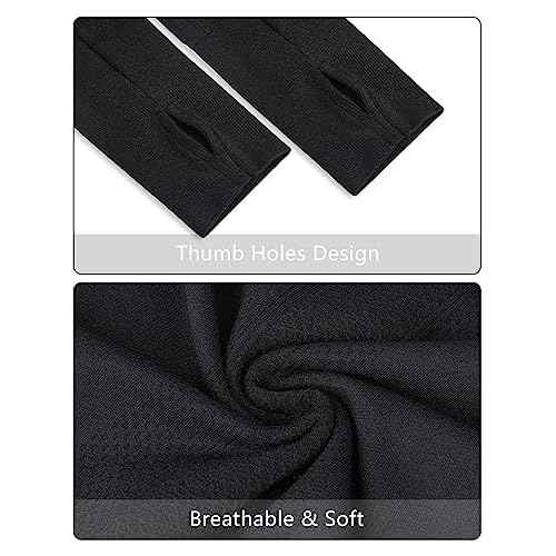 Stelle Womens Seamless Workout Top Yoga Athletic Shirt with Thumb Hole Breathable for Sports Running Slim Fit