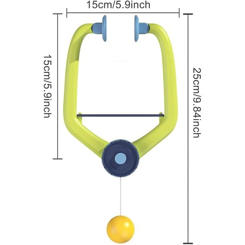 Door Ping Pong Game Over The Door: Adjustable Door Mounted Ping Pong Coach Door Blocked Ping Pong Entry Kit, Suitable for Ages 6+(1 Pcs Trainer 6 Balls)