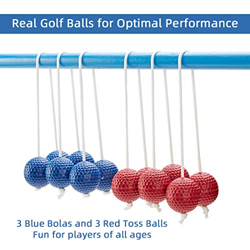 Ladder Toss Replacement Balls - Set of 6, Durable Golf Bolas for Outdoor Game