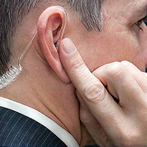 Acoustic Coil Tube 20-Pack Replacement Earpieces for Walkie Talkies
