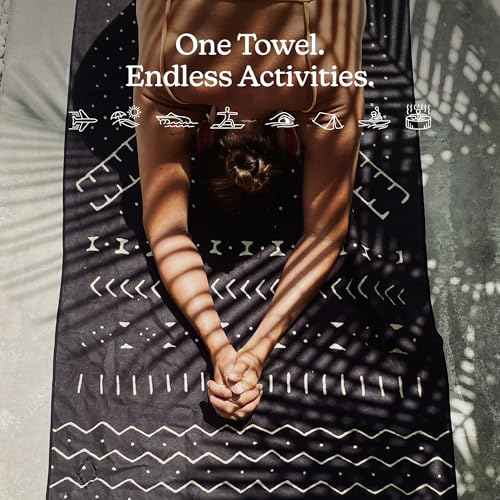 Nomadix Original Towel - Perfect for Beach, Pool, Travel, Camping, Yoga - Made with Recycled Materials - Super Absorbent - Sand Resistant - Mud Cloth - 72.5" x 30"