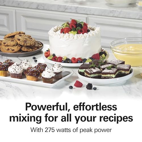Hamilton Beach 6-Speed Electric Hand Mixer with Easy Clean Beaters - Black, 275W