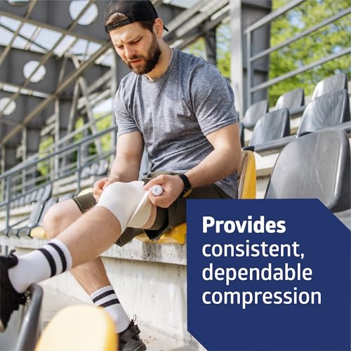 Non-Sterile Elastic Compression Bandages with Self-Closure, 3" x 5 yd, Pack of 10