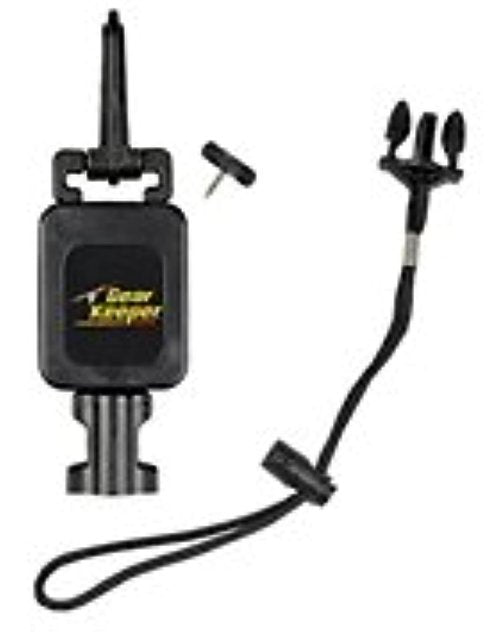 Gear Keeper Wadding Staff Tether Retractor - Fishing Accessories With Snap Clip And Threaded Stud Mount, QC-II Split Ring & Lanyard Loop - Heavy-Duty Fishing Tools - Made in USA