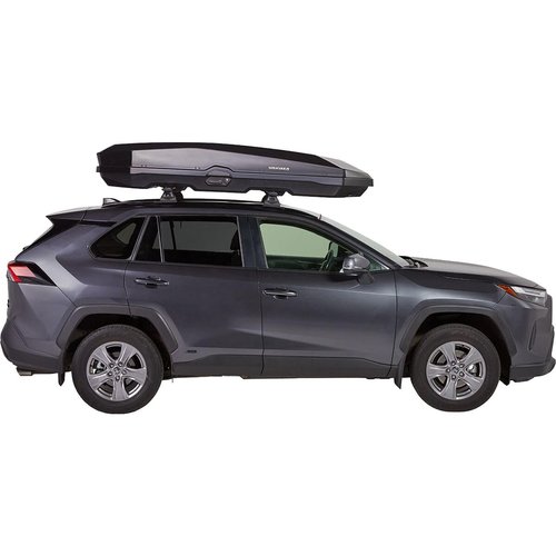 Yakima CBX XXL 21.5 Cubic Foot Vehicle Rooftop Premium Cargo Rugged Carrier Gear Box with Dual Sided Opening and SKS Security Locks, Black