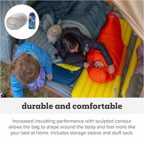 Big Agnes Kids & Youth Sleeping Bag ? Ultralight Cold Weather Backpacking & Camping, Kids, Juniors, Teens, 20 Degrees