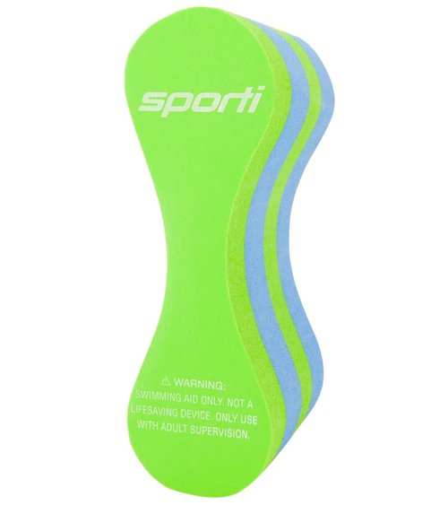 Sporti Junior Pull Buoy - Neon Green/Blue - Green