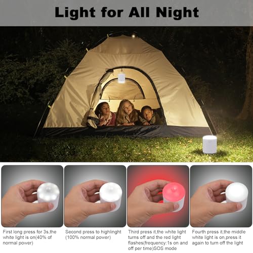 Mini Portable Air Pump with Lantern & 6 Nozzles for Inflatable Pool Floats Air Mattress