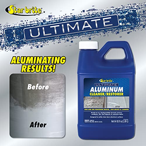 Ultimate Aluminum Cleaner & Restorer 64 Fl Oz with Sprayer for Boats & Metal Surfaces