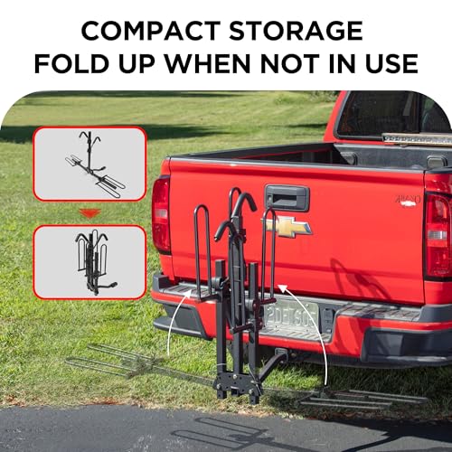 Rockland 2-Bike Hitch Rack - 80 lbs Capacity, Foldable Platform Carrier