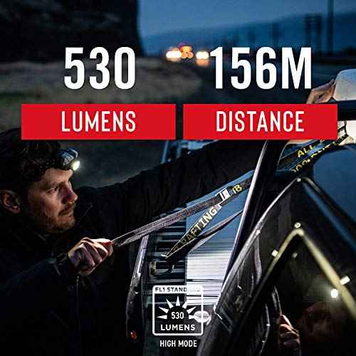 Coast - 20617 COAST FL75R Rechargeable 530 Lumen Dual Color Focusing LED Headlamp, Blue Blue