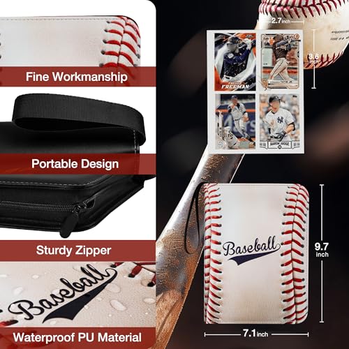Baseball Card Binder with 440 Pockets - Baseball Style Trading Card Album