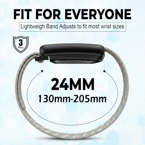 DADO Soft Nylon Watch Band for WHOOP 5.0 & MG - 3 Pack Black Connectors, One/Peak Variation