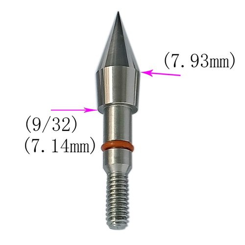 Yeseje100 Grain Archery Field Points Stainless Steel Arrow Bullt ponts with Arrow Pedesta for Target Practice (12 Pack) (5/16-100gr)