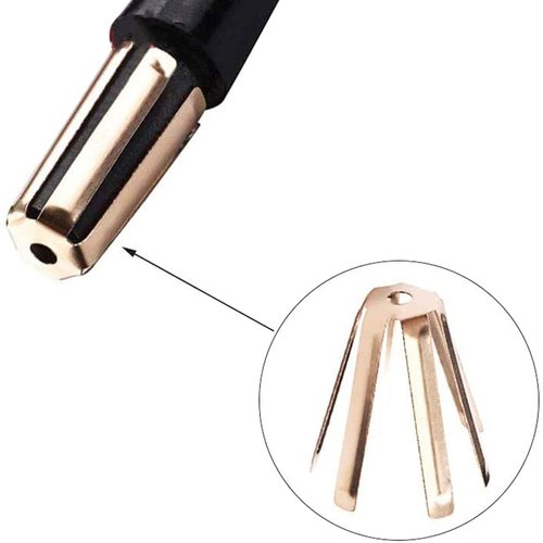 Mykepoda 12pcs/Pack Universal Brass Golf Shaft Adapter Spacer Fits .335 .350 .355 .370 for All Shaft 6 Legs Golf Shaft Shims for Iron Shaft