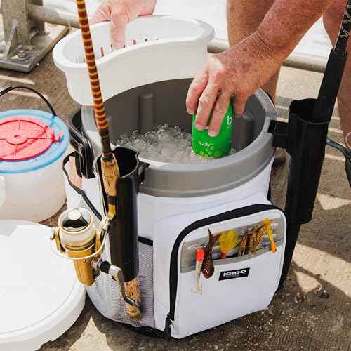 Igloo Coolers Marine Series, Insulated Portable Hard Side Cooler Ice Chest, Great for Fishing, Camping, Boating, & More