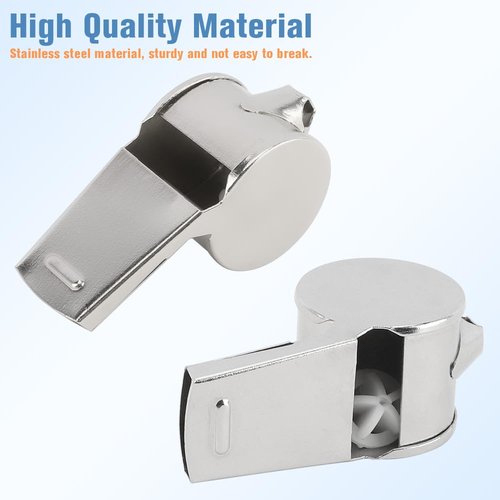Whistle, Whistle for Coaches Stainless Steel Whistles with Lanyard Referee Whistle Emergency Coach Whistles Teacher Whistle Loud Crisp Sound Whistle for Adults Teachers Pet Training Outdoor Sports