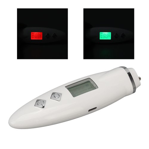 Portable Skin Analyzer, Digital LCD Display Skin Analyzer with Precision Skin Sensor, USB Facial Skin Tester for Beauty Salon, Home, SPA (White)