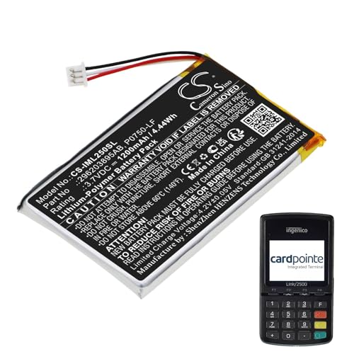 Replacement Battery for Ingenico Link 2500 - 1200mAh Li-Polymer